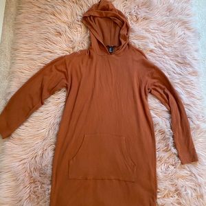 Forever 21 long sleeve t-shirt dress with hood